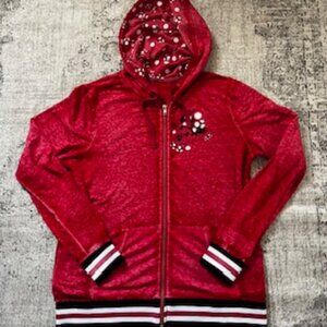 🧡3/15 Disney Parks Red Minnie Mouse Hoodie Women's XL